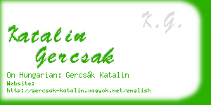 katalin gercsak business card