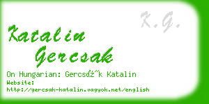 katalin gercsak business card